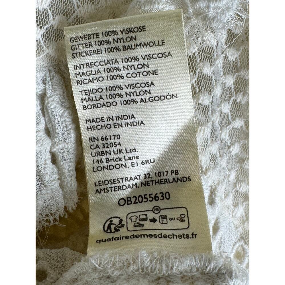 NWT By Anthropologie Embroidered Lace Cropped Jacket Blouse XL - Picture 13 of 14